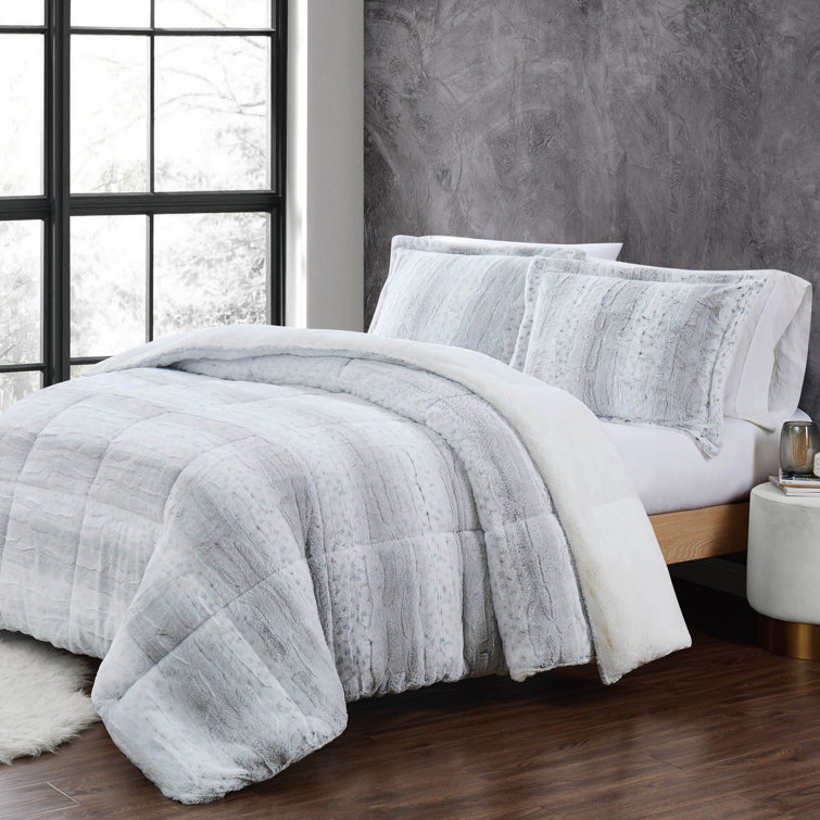 Christian Siriano Snow Leopard Comforter Set & Reviews Wayfair